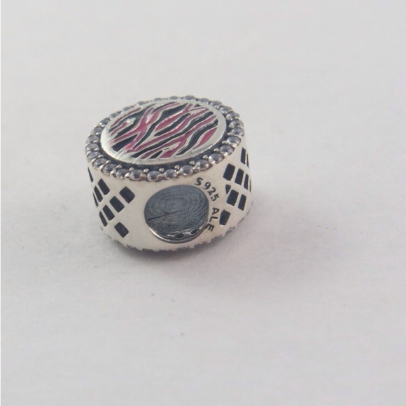 Pandora Pink Zebra Charm – Sterling Silver, Fits Moments Bracelet (A4) - Picture 3 of 3